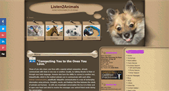 Desktop Screenshot of listen2animals.com